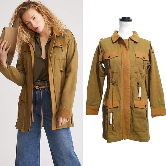 Cleobella Jackets & Blazers - Cleobella Peyton Organic Cotton Utility Jacket